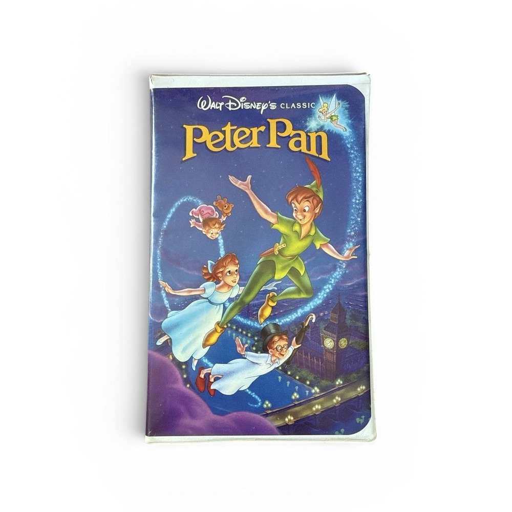 Disney Peter Pan VHS Black Diamond Classics Vintage 1990 Clamshell Case G Rated
